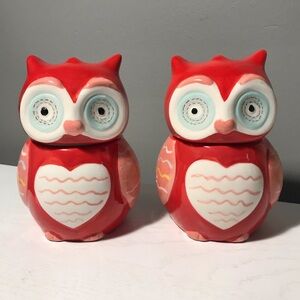 Pair of Vanilla Owl Wax Candles